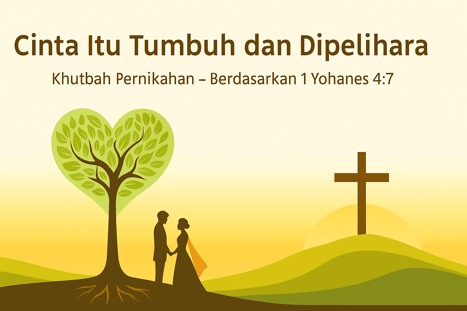 Slide khotbah pernikahan: Cinta Itu Tumbuh dan Dipelihara
